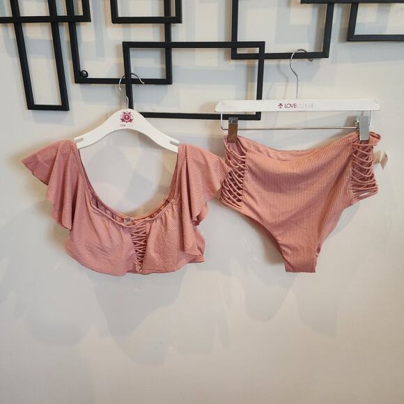 New women's blush bikini set size XL - Picture 2 of 10